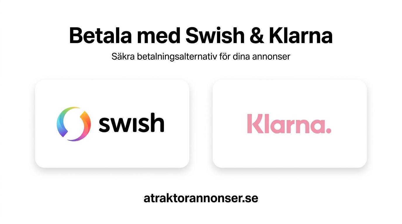 Betala din annons med Swish eller Klarna